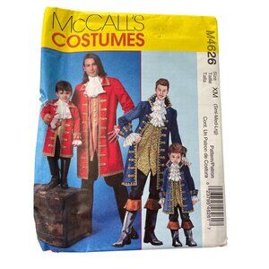 McCalls M4626 Pirate Costume Pattern Mens Size Small-Medium-Large Cosplay UNCUT